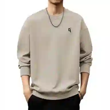 贵色 圆领潮牌落肩袖卫衣 男款