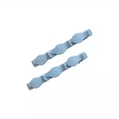 前方大荒野 双层编发一字夹鸭嘴夹前额碎发侧边夹简约清新时尚甜美可爱时髦刘海夹 亚克力/树脂 蓝色发夹 女款