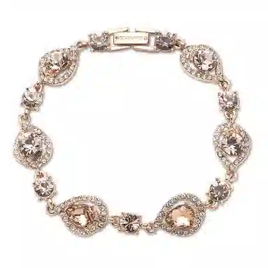 纪梵希 梨形饰边设计 玻璃 手链 女款 玫瑰金