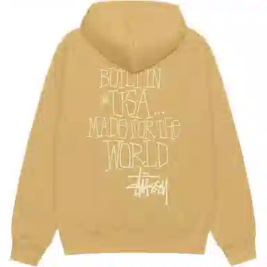 Stussy 2024 FW24 BUILT IN USA HOODIE logo