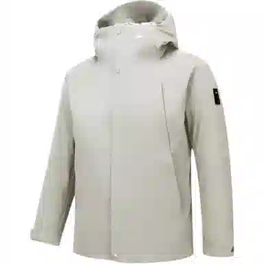 阿尔卑斯 软壳户外护颈充气枕连帽休闲外套三防夹克冲锋衣 男女同款