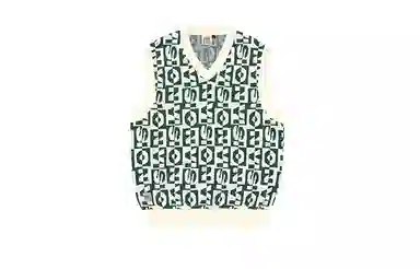 Vision Street Wear Logo Knit Vest Green