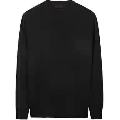 才子 修身纯色微弹针织衫 男款