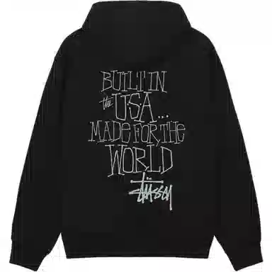Stussy 2024 FW24 BUILT IN USA HOODIE logo