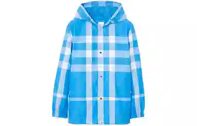 Burberry Hooded Jacket Blue