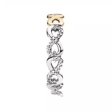 Pandora Infinite Heart Ring 925 Silver