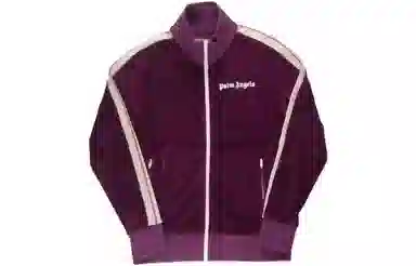 Palm Angels Velvet Logo Jacket Purple