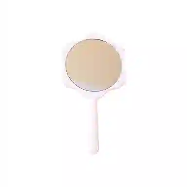 米甜兔 手持花朵可爱化妆镜 便携