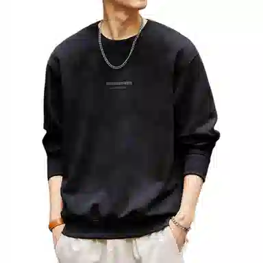 格蓝鹿 美式重磅复古印花长袖卫衣 男款