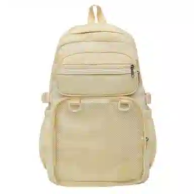 醇龙 百搭二次元透明吧唧校园学院风 棉 双肩包 女款