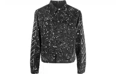 OFF-WHITE FW22 Black Denim Jacket
