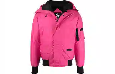 Canada Goose SS21 Classic Hooded Bomber Jacket Pink