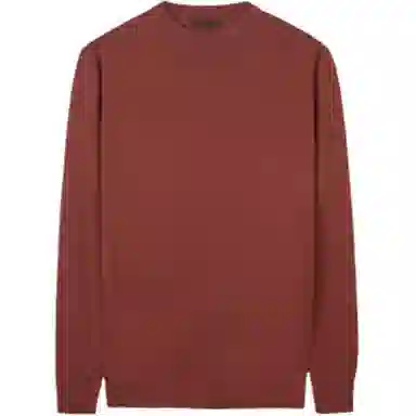 才子 修身纯色微弹针织衫 男款