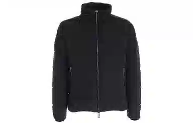 Emporio Armani Zip-Up Down Jacket Navy