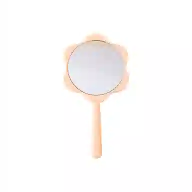 米甜兔 手持花朵可爱化妆镜 便携