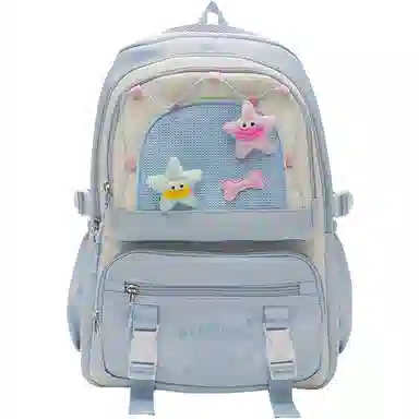 醇龙 可爱高中生初中生学生女大学生休闲旅游轻便电脑背包 帆布 双肩包 常规 女款 多色