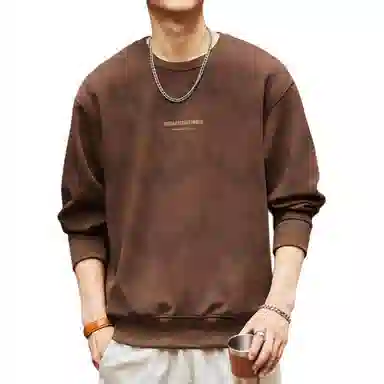 格蓝鹿 美式重磅复古印花长袖卫衣 男款