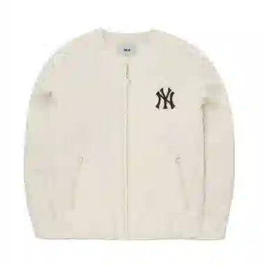 MLB New York Yankees Cream Bomber Jacket