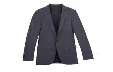 才子 纯色一粒扣修身休闲长袖西装 男款 灰色