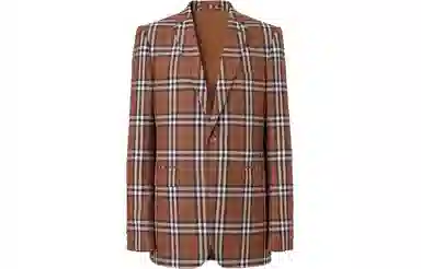 Burberry Check Wool Blazer