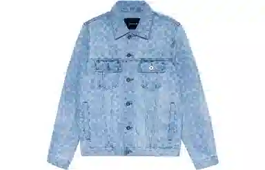 COACH Logo Print Denim Jacket