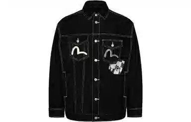 EVISU Multi-Pocket Denim Shirt Jacket