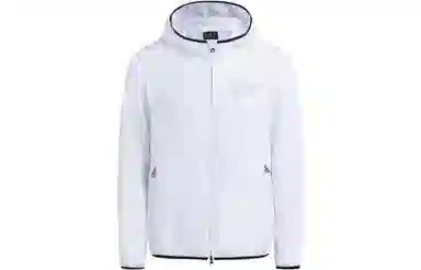 Emporio Armani Logo Zip Jacket White