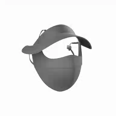 北极绒 二合一全脸遮阳透气户外骑行出游 聚酯纤维 防晒帽 男女同款情侣款