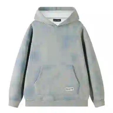 大卫贝肯 美式高街纯色宽松休闲连帽长袖卫衣 男女同款 深灰