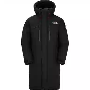 The North Face Logo Embroidered Hooded Down Jacket