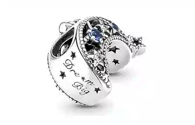 Pandora Crescent Star Charm