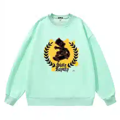 The Simpsons Loose Letter Casual Heavyweight Long Sleeve Sweatshirt