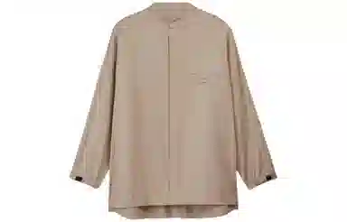 Y-3 Nylon Twill Overshirt Beige