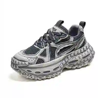 南极人 网布 复古质感时尚休闲运动风个性轮胎鞋 防滑耐磨轻便增高 低帮 老爹鞋 男款