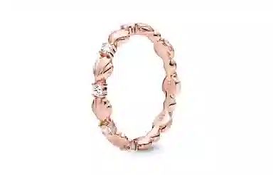 Pandora Ocean Series Shimmering Shell Ring