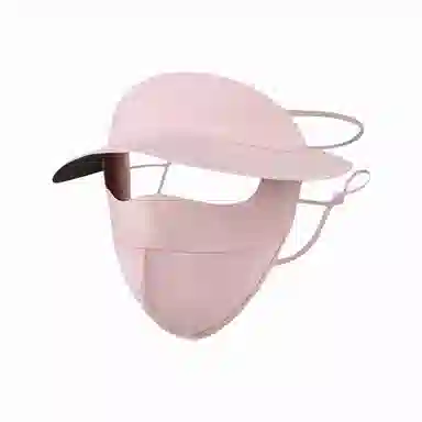 北极绒 二合一全脸遮阳透气户外骑行出游 聚酯纤维 防晒帽 男女同款情侣款