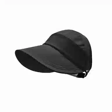 北极绒 夏季速干空顶遮脸扎马尾百搭大头围显脸小遮阳户外出游 聚酯纤维 防晒帽 男女同款情侣款