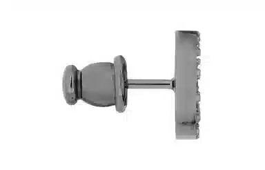 DIOR Petit CD Earrings Silver