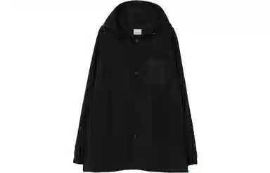 Burberry Equestrian Knight Logo Hooded Jacket Black