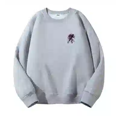 【dme】 美式圆领复古人物印花宽松百搭套头纯色长袖卫衣 男女同款