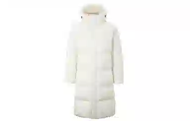 MLB Ivory White Long Down Jacket