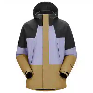 熊猫 抓绒内胆山系拼色户外三合一冲锋衣 男款