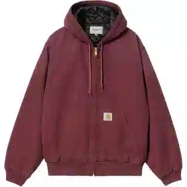 Carhartt WIP Kangaroo Pocket Hoodie Jacket Red