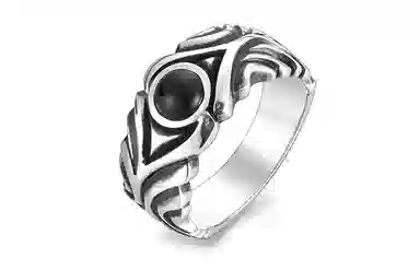 IDEAGEMER 925 Silver Ring