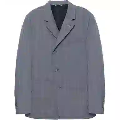 DIOR SS21 Prince of Wales Blazer Gray