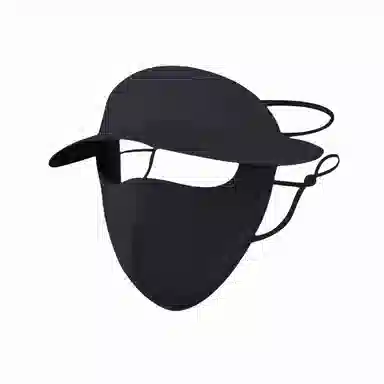 北极绒 二合一全脸遮阳透气户外骑行出游 聚酯纤维 防晒帽 男女同款情侣款