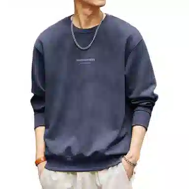 格蓝鹿 美式重磅复古印花长袖卫衣 男款