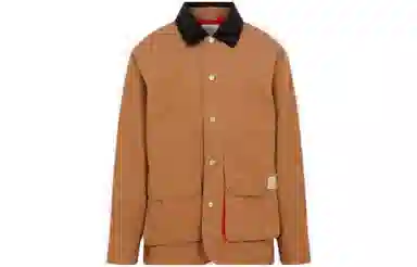 Carhartt WIP Loose Button Collar Jacket Brown