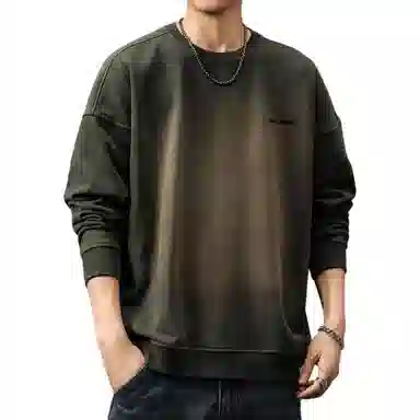 贵色 渐变水洗长袖卫衣 男款