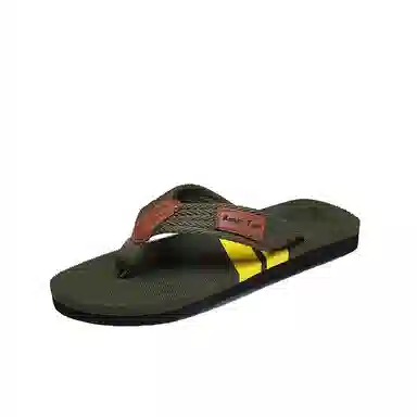 南极人 拼色潮流居家户外休闲 防磨防滑人字拖鞋 男款